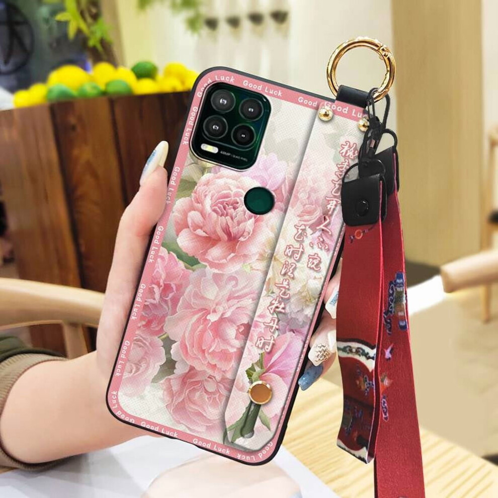 Moto G Stylus 5G Phone Case Â Anti-Knock, Waterproof, Soft Silicone With Lanyard & Wristband Ring, Chinese Style, Fashion For Elderly Ladies 9193271204572