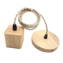 Pendant Light Cord E27 Socket Retro Square for Cafe Hotel