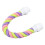 Bird Rope Perch Small Pink/Green/Purple Stand 9