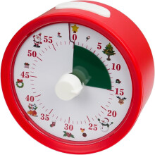 60-Minute Visual Timer,Classroom Timer for Kids and Adults,Toddler Timer with Stop Button Design,Time Management Tool for Teaching（Red）