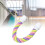 Bird Rope Perch Small Pink/Green/Purple Stand 1
