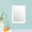 Magnetic Locker Mirror Rectangular White Plastic Glass 2 pcs 8