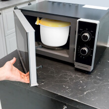 Cuiseur à riz portable pour micro-ondes, idéal pour les soupes, les ragoûts et les gratins