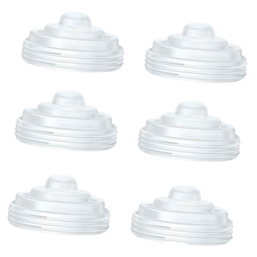 6 Pieces Silicone Diaphragm Backflow Protector Leakproof Easy to Clean Pump Seal for M5 Wearable Breastpump Part Accessories