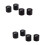 Guitar Bass Dome Control Knobs Black 8 pcs 1