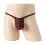 Men's G-String Thong Stretch Underwear Red M 4