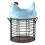 Colorful Ceramic Chicken-Shaped Egg Basket with Wire Bottom & Handle – Compatible with Farm Kitchen Decor 2