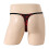 Men's G-String Thong Stretch Underwear Red M 5