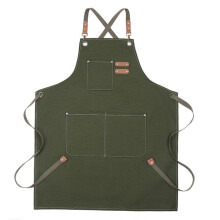 Heavy Duty Canvas Shop Work Aprons Men Women Adjustable with V1 T9U4