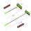 2-in-1 Window Scraper with Retractable Handle and 3