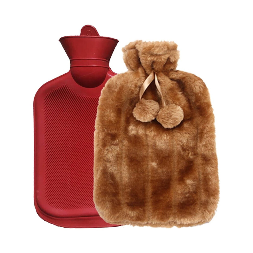 2L Hot Water Bottle, Plush Cloth, Thermotherapy & Cold Protection, Detachable Hand Warmer â Clearance under $5, Compatible with Home Decor