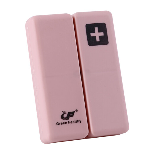 (Red) 7-Grid Large Pill Organizer Box for Vitamins 1