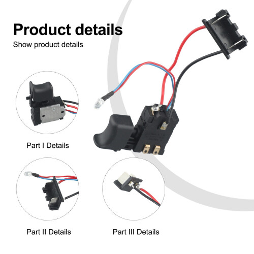 High Performance Trigger Switch for Cordless Drills Compatible with 21V 2
