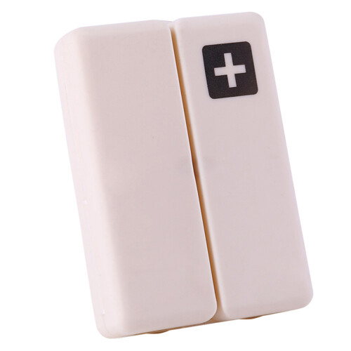 (Beige) 7-Grid Large Pill Organizer Box for Vitamins 1