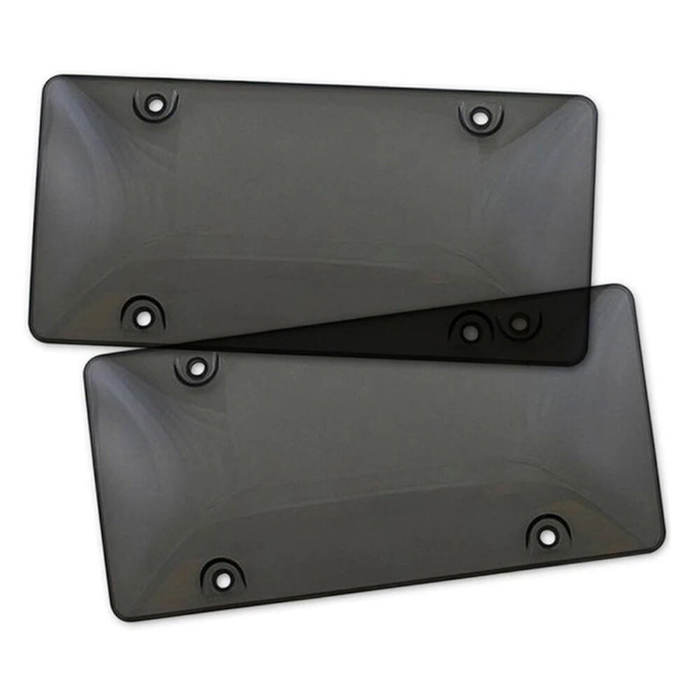 Transparent Car License Plate Frame Set Â Compatible With Standard Plates Black 9170372296262