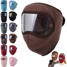 Balaclava Fleece Ski Mask for Men Women Warm Windproof Winter Face Mask with Goggles-Perfect for Cycling Hiking Outdoor