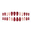 Valentines Day False Nails Medium Almond 24 pcs 1