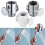 Adjustable Shower Head Diverter Flow Regulator Valve Sprayer Shut-Off Switch 5