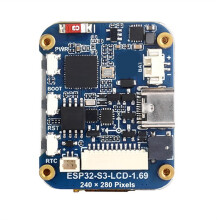 Placa de Desarrollo ESP32-S3 con Pantalla LCD Táctil IPS de 1,69 Pulgadas, Módulo de Pantalla SPI ST7789V2 de 240 X 280 y Sensor de 6 Ejes.