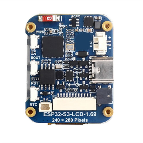 ESP32-S3 1.69-Inch IPS Touch LCD Display Development Board 240x280 ST7789V2 SPI Display Module and 6-Axis Sensor