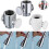 Adjustable Shower Head Diverter Flow Regulator Valve Sprayer Shut-Off Switch 6