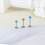 16G Δαχτυλίδια χειλιών Labret από ανοξείδωτο ατσάλι, ρητίνη, αυτί Opal Helix, κόγχη, 4
