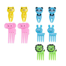 Triani 10PCS Animal Food Picks for Kids – BPA-Free, Reusable Cute Fruit Toothpicks, Compatible with Kids Lunch Accessories