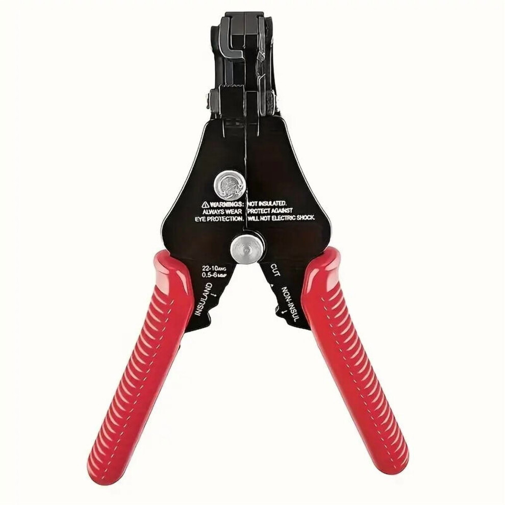 3-In-1 Auto Wire Stripper, Cutter & Crimper For Awg 10-24, 8", Self-Adjusting Insulation Stripper 9152228707023