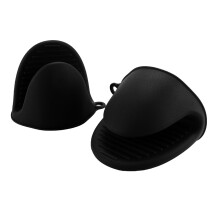Silicone Oven Mitts Heat Resistant Non-Slip 1 PC Black