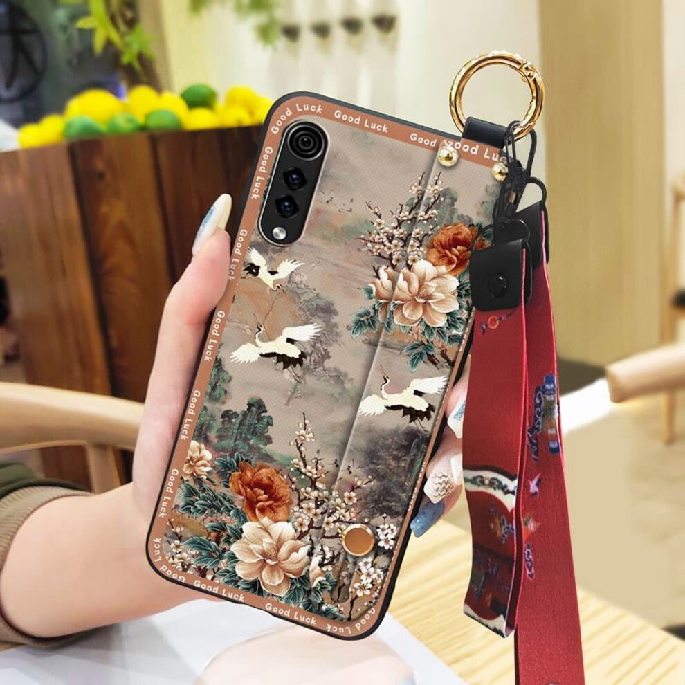 Lg Velvet 4G/5G Phone Case With Wristband, Anti-Knock Silicone Cover, Dust-Resistant, Shockproof, Kickstand 9193271206699