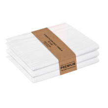 Flour Sack Towels, 100% Cotton Tea Towels for Kitchen 3 Pack 18x28 Inch, Dish Towels for Drying, Cleaning, Baking, Embroidery Crafts, Lint Free