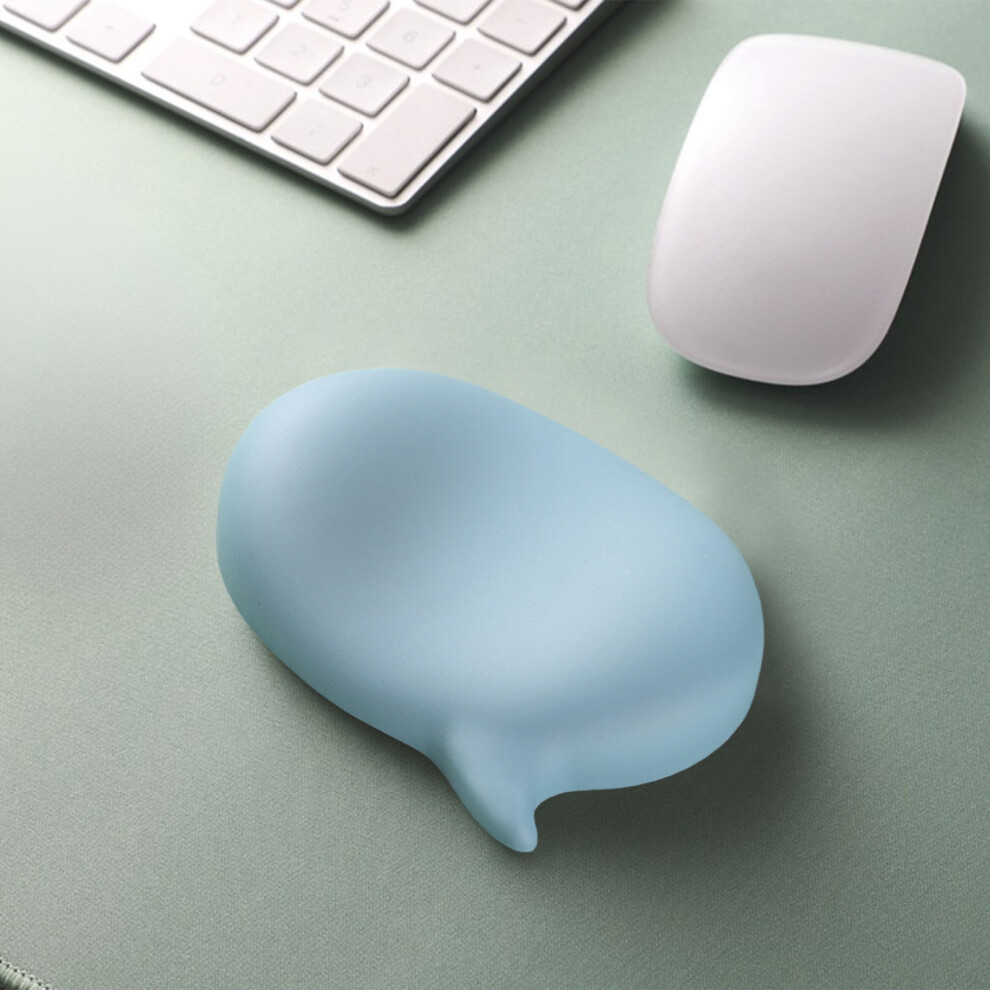 Ergonomic Soft Rubber Mouse Wrist Support Pad Blue 9558830616768