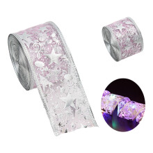 Event & Party Supplies,Christmas Tree Ribbon For Wrapping Double Layer Glitter Wired Ribbon For Wreaths Bow Xmas Decor
