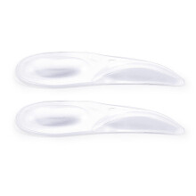 (Transparent, L) 2-in-1 Gel Arch Support for Plantar Fasciitis Relief