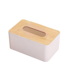 Couvercle rectangulaire en bois pour boîte à mouchoirs, idéal pour coiffeuse, table de chevet et bureau – Organisateur en bois naturel