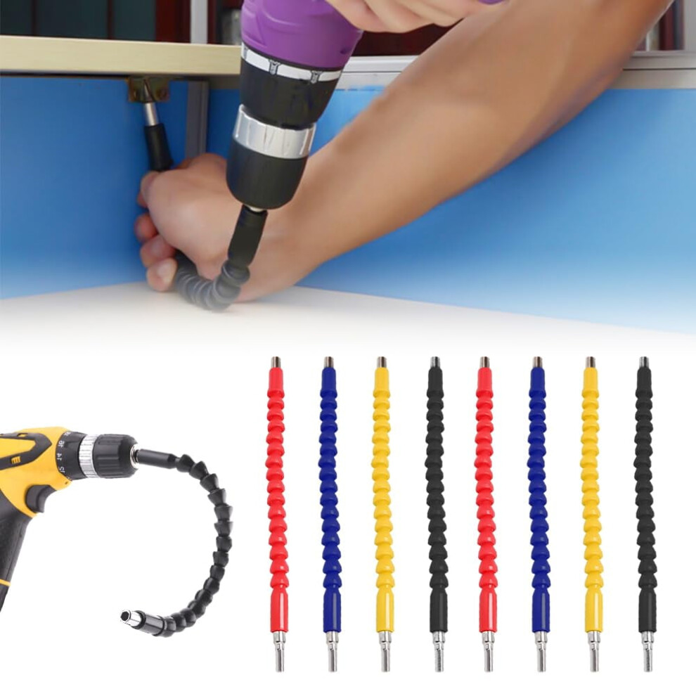 2Pcs 11.8" Flexible Drill Bit Extension W/ Bendable Shaft, Screwdriver Attachment Kit Â Compatible With Standard Drills 9170372297030
