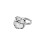 Vintage Irregular Moonstone Opal Open Ring - Unique Textured Ins-Style Adjustable Ring for Women 6