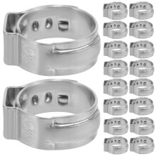 50Pcs Pex Tubing Clips for Home Repair Silver Color 1.80X1.50X0.70in