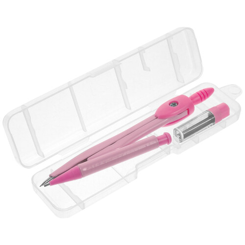 Metal Compass Set for Students, Precision Math and Drafting Tool, and Lightweight, 4.7x1.0x0.4in