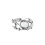 Vintage Irregular Moonstone Opal Open Ring - Unique Textured Ins-Style Adjustable Ring for Women 8
