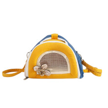 (S Orange A073) Pet Carrier Backpack for Small Pets, Breathable Mesh