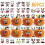 Halloween Pumpkin Stickers Kit Face Decals 60 1