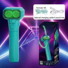 Rechargeable Glow-in-the-Dark Wand Rope for Outdoor, Night Play & Parties – Green (Compatible with USB Charging)