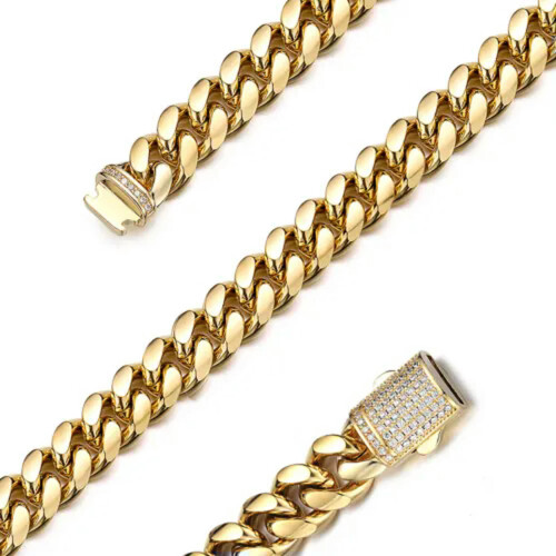 Cool 6mm-14mm Ανδρικό Βραχιόλι ή Κολιέ με Αλυσίδα Miami Cuban Link από Ανοξείδωτο 2