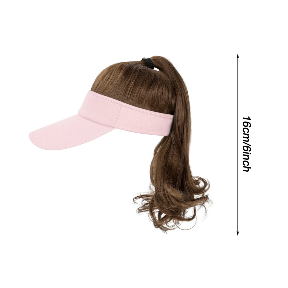 Phui-Pet-Supplies Synthetic Ponytail Wig With Bangs, Lightweight & Comfortable