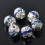 Silver Plated Crystal Rhinestones 8mm Round 20pcs 1
