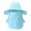 (Blue) Chapeau UV avec Masque, Séchage Rapide 1