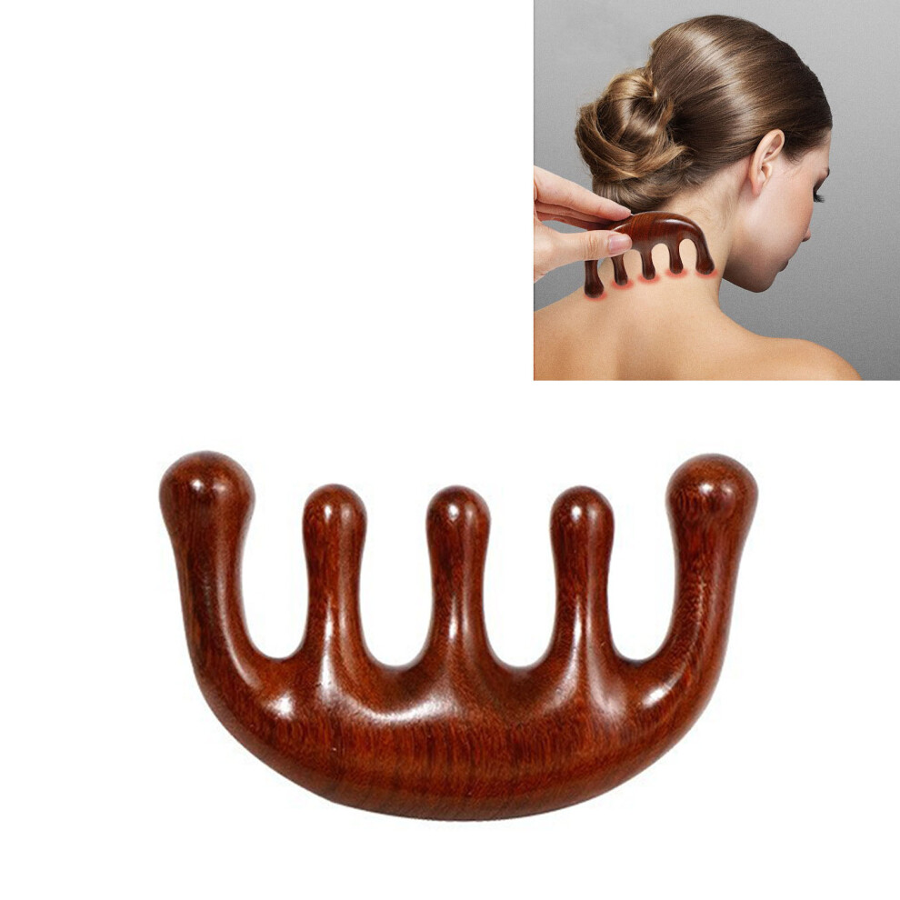 Sandalwood Massage Comb 5 Widen Teeth, Head & Fatigue Relief