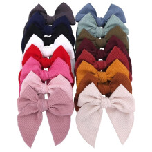 Velvet Bow Hair Clips Pack of 24 Alligator Style