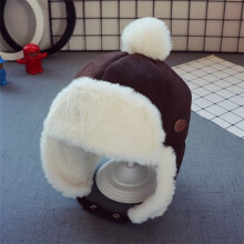 【Baby Boys' Winter Hat】 Plush-Lined Ear Flap Cap for 0-2 Years – Ultra-Warm & Windproof (Grey/Coffee/Brown Yellow)